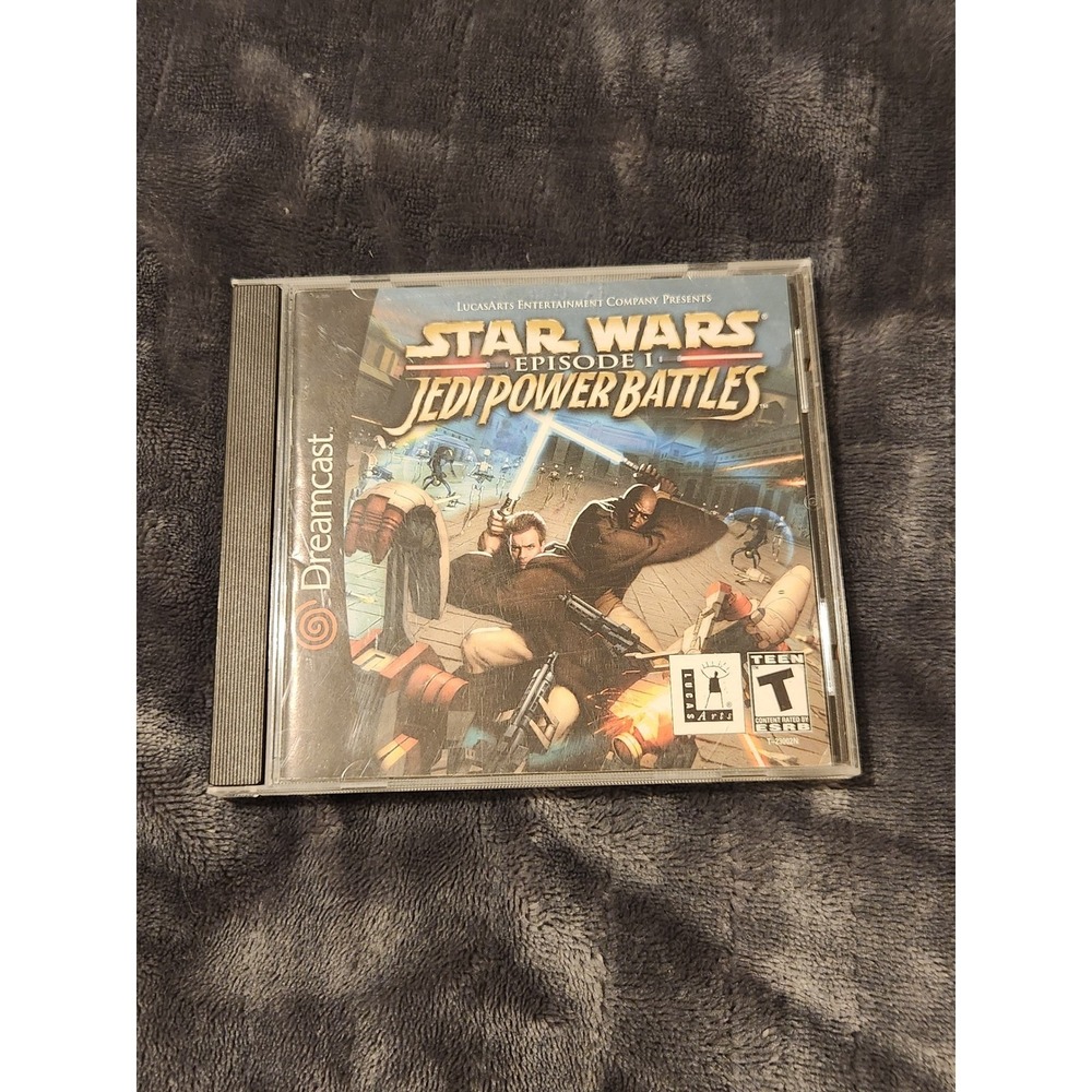 Star Wars Episode I Jedi Power Battles Sega Dreamcast LucasArts 2000 Retro Game